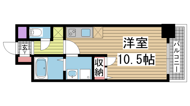 willDo三宮イースト 703|神戸市中央区日暮通(JR東海道本線(近畿)三ノ宮駅)のマンション間取 willDo三宮イースト 703|神戸市中央区日暮通(JR東海道本線(近畿)三ノ宮駅)のマンション間取