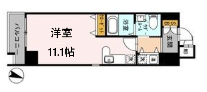 カスタリア三宮 1508|神戸市中央区磯辺通(JR東海道本線(近畿)三ノ宮駅)のマンション間取 カスタリア三宮 1508|神戸市中央区磯辺通(JR東海道本線(近畿)三ノ宮駅)のマンション間取