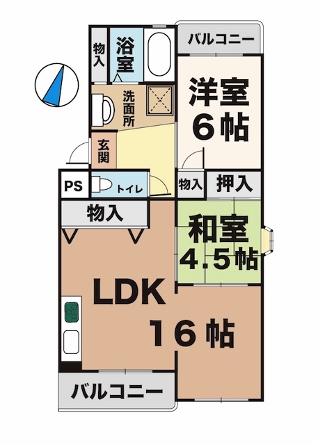 パルシティ伊川谷 101|神戸市西区大津和(神戸市営地下鉄線伊川谷駅)のマンション間取 パルシティ伊川谷 101|神戸市西区大津和(神戸市営地下鉄線伊川谷駅)のマンション間取