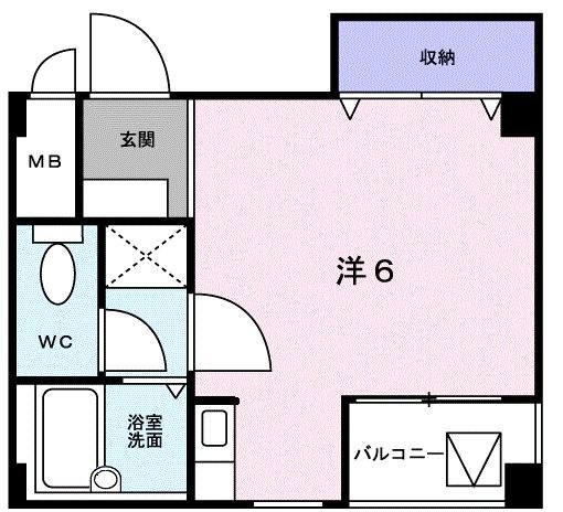 パル六甲 103|神戸市灘区深田町(JR東海道本線(近畿)六甲道駅)のマンション間取 パル六甲 103|神戸市灘区深田町(JR東海道本線(近畿)六甲道駅)のマンション間取