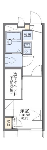 レオパレスサン六甲B 103|神戸市灘区寺口町(阪急神戸線六甲駅)のアパート間取 レオパレスサン六甲B 103|神戸市灘区寺口町(阪急神戸線六甲駅)のアパート間取