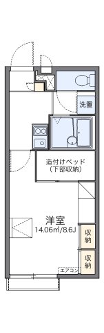 レオパレスEast auk Ⅳ 203|神戸市西区伊川谷町潤和(JR山陽本線明石駅)のアパート間取 レオパレスEast auk Ⅳ 203|神戸市西区伊川谷町潤和(JR山陽本線明石駅)のアパート間取