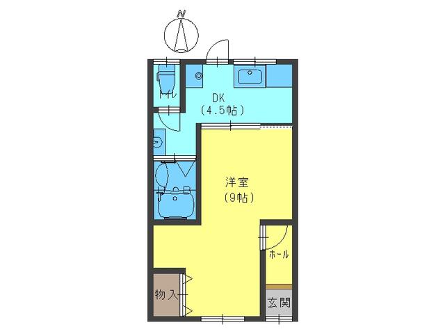 昭和住宅連棟 5号室|神戸市兵庫区浜中町(神戸市営地下鉄海岸線御崎公園駅)のテラスハウス間取 昭和住宅連棟 5号室|神戸市兵庫区浜中町(神戸市営地下鉄海岸線御崎公園駅)のテラスハウス間取