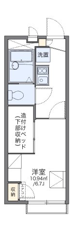 レオパレスサン六甲B 204|神戸市灘区寺口町(阪急神戸線六甲駅)のアパート間取 レオパレスサン六甲B 204|神戸市灘区寺口町(阪急神戸線六甲駅)のアパート間取