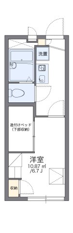 レオパレスビロージュ中山手 101|神戸市中央区中山手通(神戸市営地下鉄線大倉山駅)のアパート間取 レオパレスビロージュ中山手 101|神戸市中央区中山手通(神戸市営地下鉄線大倉山駅)のアパート間取