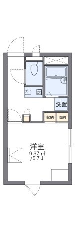 レオパレスこうべ山手2番館 107|神戸市中央区楠町(神戸市営地下鉄線大倉山駅)のアパート間取 レオパレスこうべ山手2番館 107|神戸市中央区楠町(神戸市営地下鉄線大倉山駅)のアパート間取