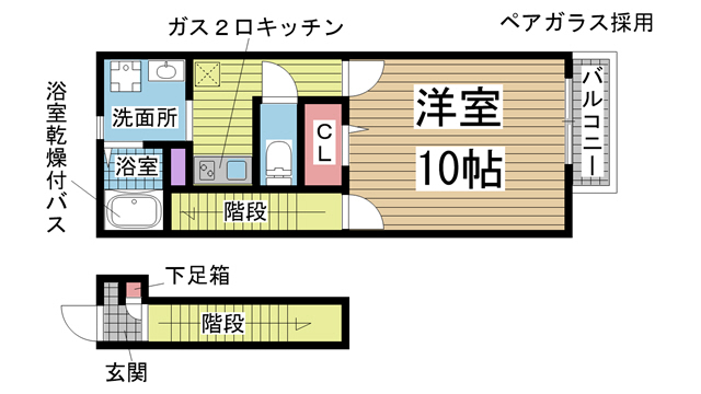 ラフィーネ神戸NorthWing 211|神戸市長田区房王寺町(神戸電鉄有馬線長田駅)のアパート間取 ラフィーネ神戸NorthWing 211|神戸市長田区房王寺町(神戸電鉄有馬線長田駅)のアパート間取