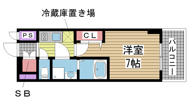 エスリード神戸元町ヒルズ 503|神戸市中央区北長狭通(JR東海道本線(近畿)元町駅)のマンション間取 エスリード神戸元町ヒルズ 503|神戸市中央区北長狭通(JR東海道本線(近畿)元町駅)のマンション間取