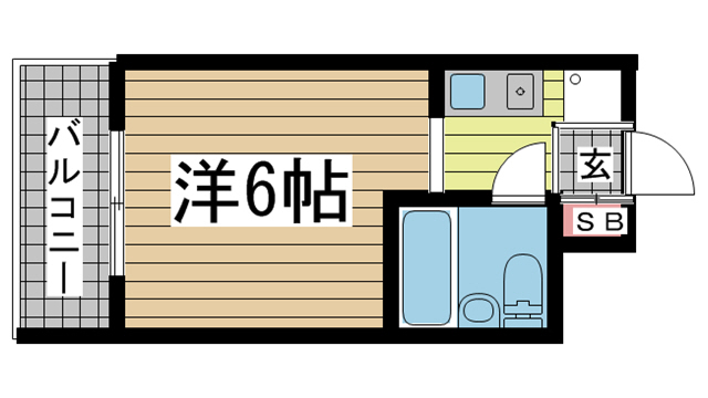 ライオンズマンション三宮 407|神戸市中央区御幸通(JR東海道本線(近畿)三ノ宮駅)のマンション間取 ライオンズマンション三宮 407|神戸市中央区御幸通(JR東海道本線(近畿)三ノ宮駅)のマンション間取