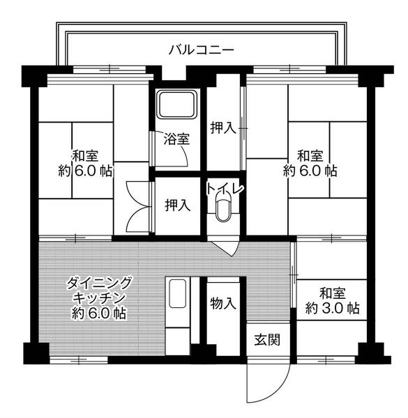 ビレッジハウス東二見2号棟 0103|明石市二見町東二見(山陽電鉄線東二見駅)のマンション間取 ビレッジハウス東二見2号棟 0103|明石市二見町東二見(山陽電鉄線東二見駅)のマンション間取